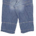 Mens Blue Denim Casual Shorts 3XL W38 Cotton Blend Relaxed Fit