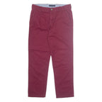 TOMMY HILFIGER Chino Mens Trousers Red Regular Tapered W31 L30
