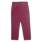 TOMMY HILFIGER Chino Mens Trousers Red Regular Tapered W31 L30