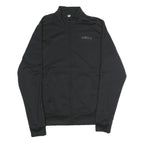 ADIDAS Mens Black Coach Jacket S Polyester Plain Zip Athletic Sportswear