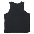 NIKE Mens Black T-Shirt Sleeveless Crew Neck XL Cotton Blend Logo Print