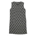 PHASE EIGHT Womens Black & White Woven Shift Sleeveless Knee Length UK 8 Tweed