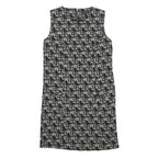 PHASE EIGHT Womens Black & White Woven Shift Sleeveless Knee Length UK 8 Tweed