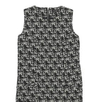 PHASE EIGHT Womens Black & White Woven Shift Sleeveless Knee Length UK 8 Tweed
