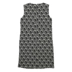 PHASE EIGHT Womens Black & White Woven Shift Sleeveless Knee Length UK 8 Tweed