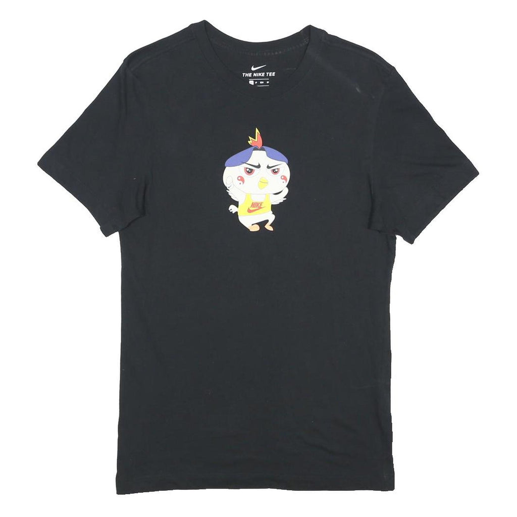 NIKE "Food Ramen JDI" Mens Black Graphic T-Shirt XS Short Sleeve Crew Neck