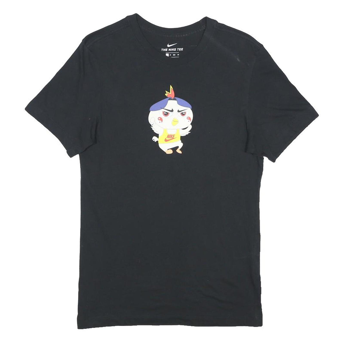 NIKE "Food Ramen JDI" Mens Black Graphic T-Shirt XS Short Sleeve Crew Neck