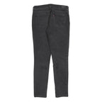 LEVI'S Womens Slim Black Denim Straight Dark W30 L32 Studded Pocket Zip Jeans