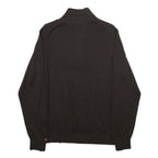 TOMMY HILFIGER Mens Black & Light Blue Patterned Cotton Blend Pullover Jumper S