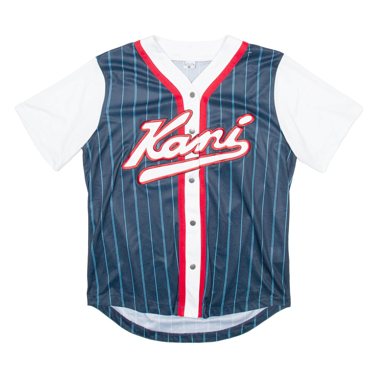 KARL KANI Mens Jersey White USA V-Neck M