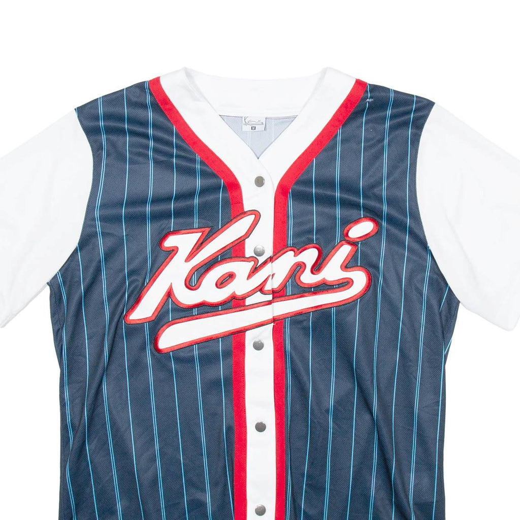 KARL KANI Mens Jersey White USA V-Neck M