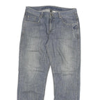 PITTSBURGH Mens Jeans Blue Regular Straight Denim W34 L31 Zip