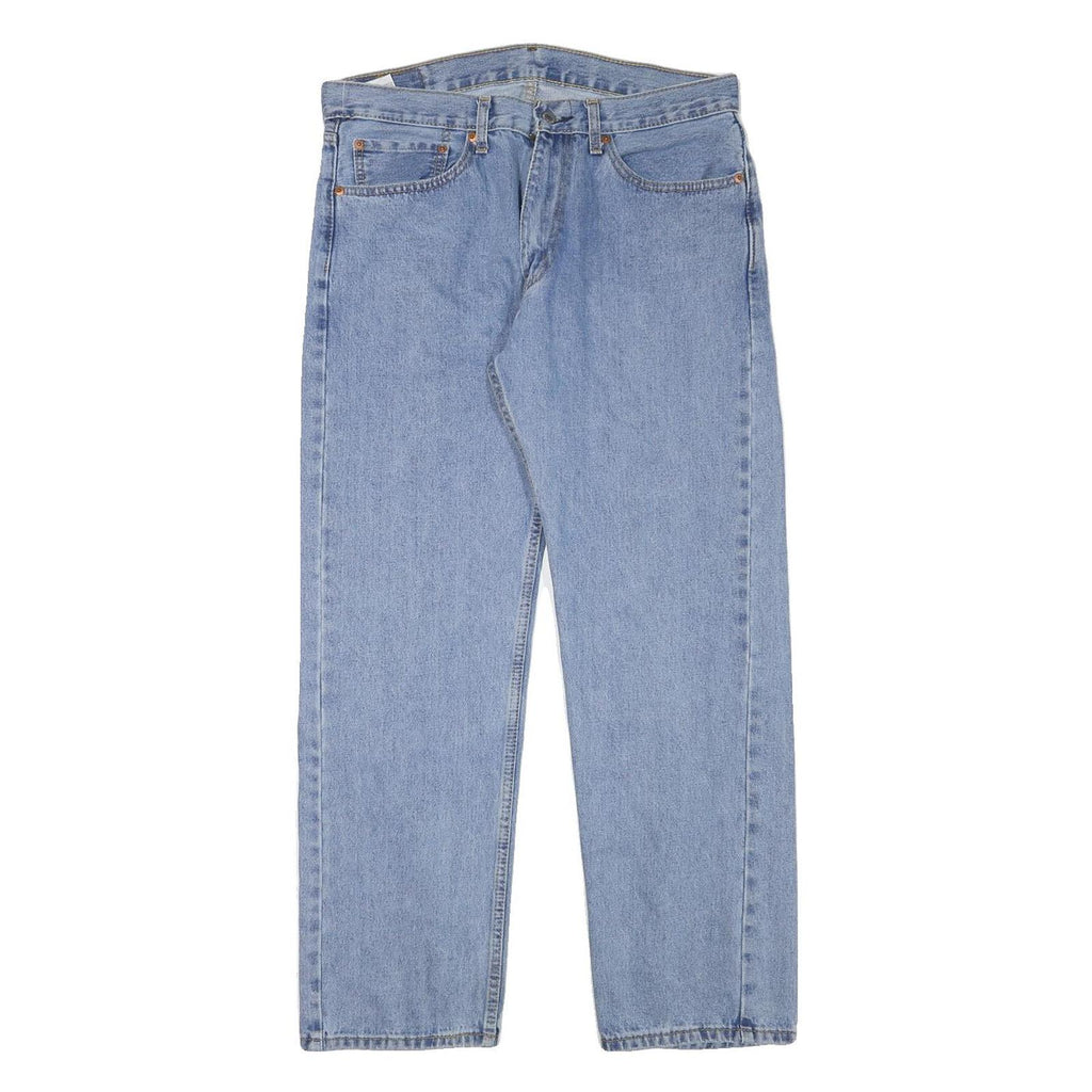 LEVI'S 505 Mens Jeans Blue Regular Straight Denim Medium W33 L29 Classic Fit Zip
