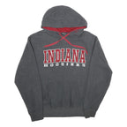 STADIUM ATHLETICS Mens Grey & Red Indiana Hoosiers Pullover Hoodie M Cotton