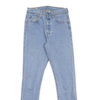 LEVI'S 501S Womens Jeans Blue Slim Skinny Denim Light W25 L30 Button Closure