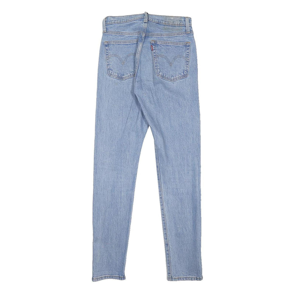 LEVI'S 501S Womens Jeans Blue Slim Skinny Denim Light W25 L30 Button Closure