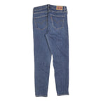 LEVI'S 721 Womens Slim Blue Denim Regular W28 L26 Embroidered Hearts Jeans