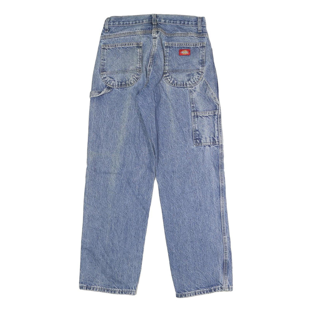 DICKIES Mens Blue Regular Fit Straight Leg Denim W30 L30 Workwear Jeans