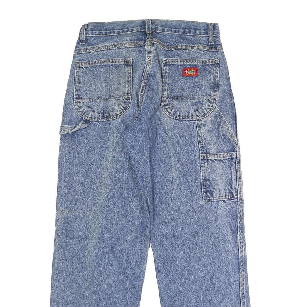 DICKIES Mens Blue Regular Fit Straight Leg Denim W30 L30 Workwear Jeans