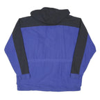 CARHARTT Mens Blue & Black Outdoor Hooded Jacket XL Polyester Blend Zip