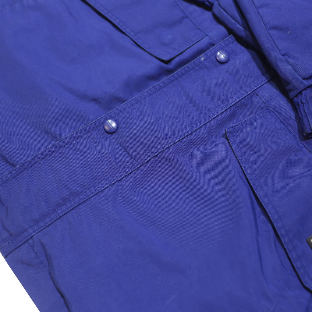 CARHARTT Mens Blue & Black Outdoor Hooded Jacket XL Polyester Blend Zip