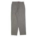 RIDERS Womens Polyester Blend Grey Regular Straight Trousers W30 L30 Casual