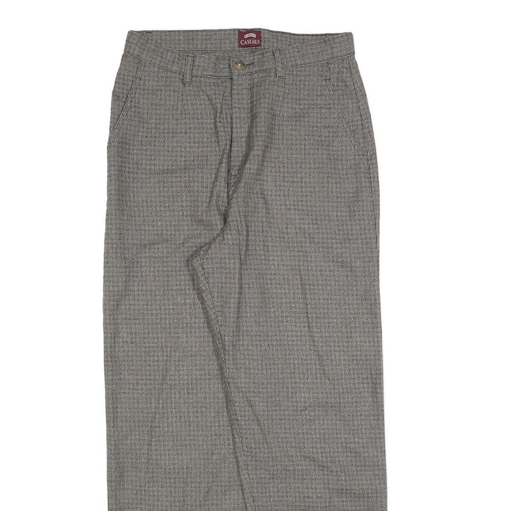 RIDERS Womens Polyester Blend Grey Regular Straight Trousers W30 L30 Casual