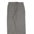 RIDERS Womens Polyester Blend Grey Regular Straight Trousers W30 L30 Casual