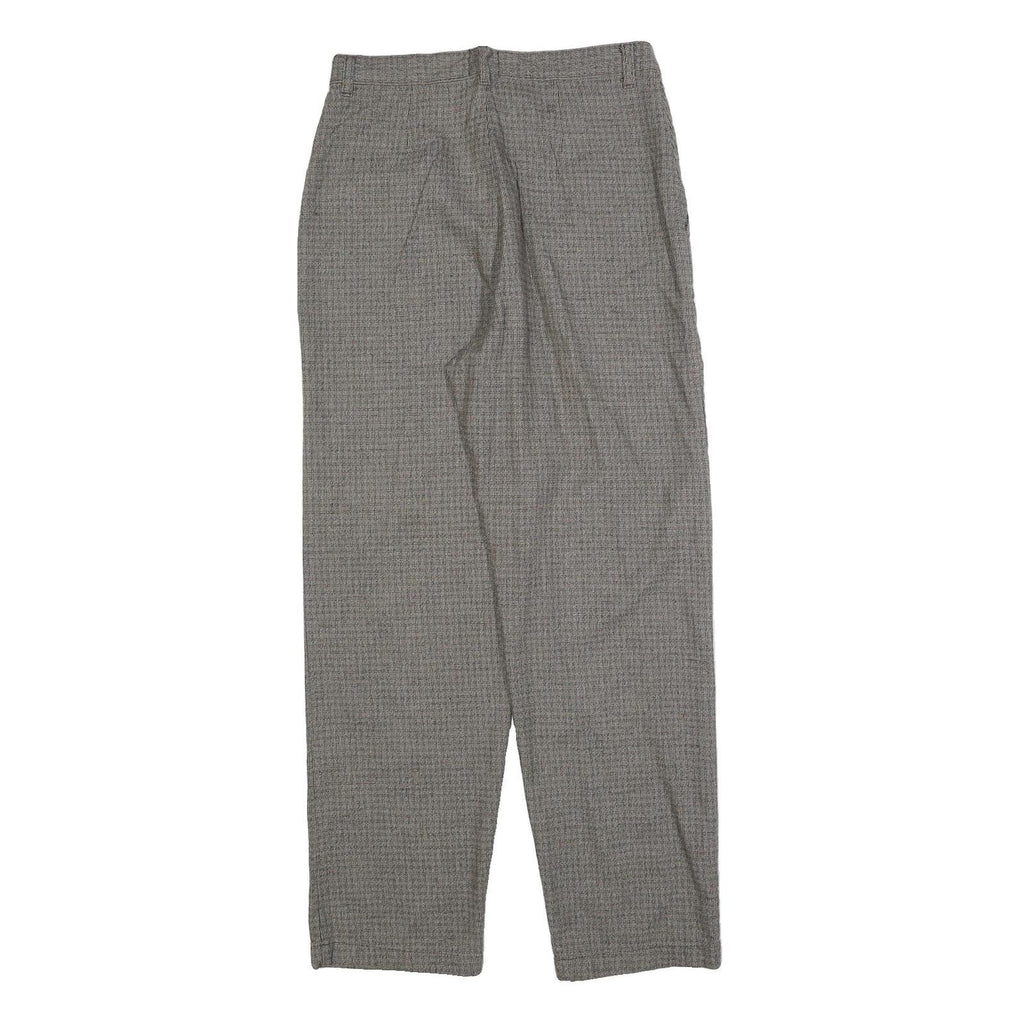 RIDERS Womens Polyester Blend Grey Regular Straight Trousers W30 L30 Casual