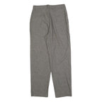 RIDERS Womens Polyester Blend Grey Regular Straight Trousers W30 L30 Casual