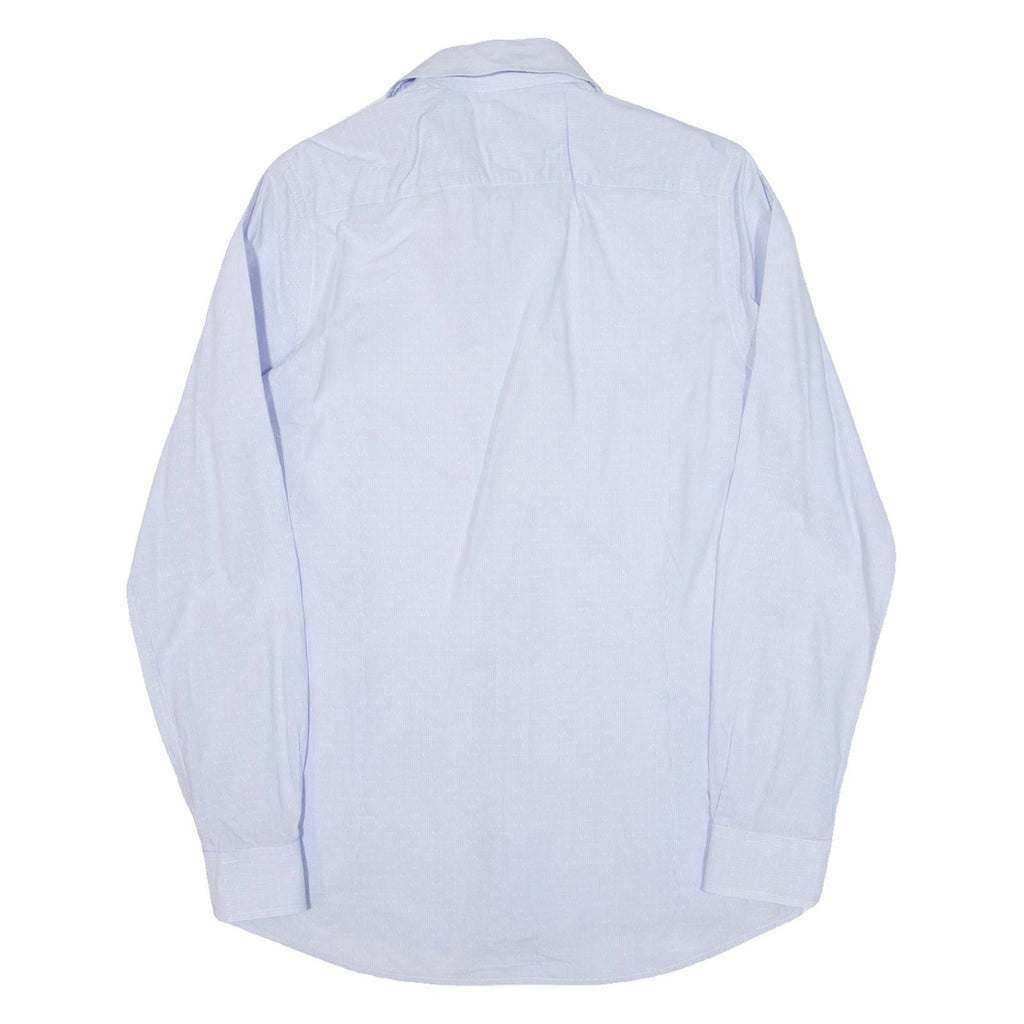 PIERRE CARDIN Mens Shirt Blue Striped Long Sleeve M