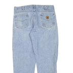 CARHARTT Mens Jeans Blue Regular Straight Denim Light W36 L30 Durable Workwear