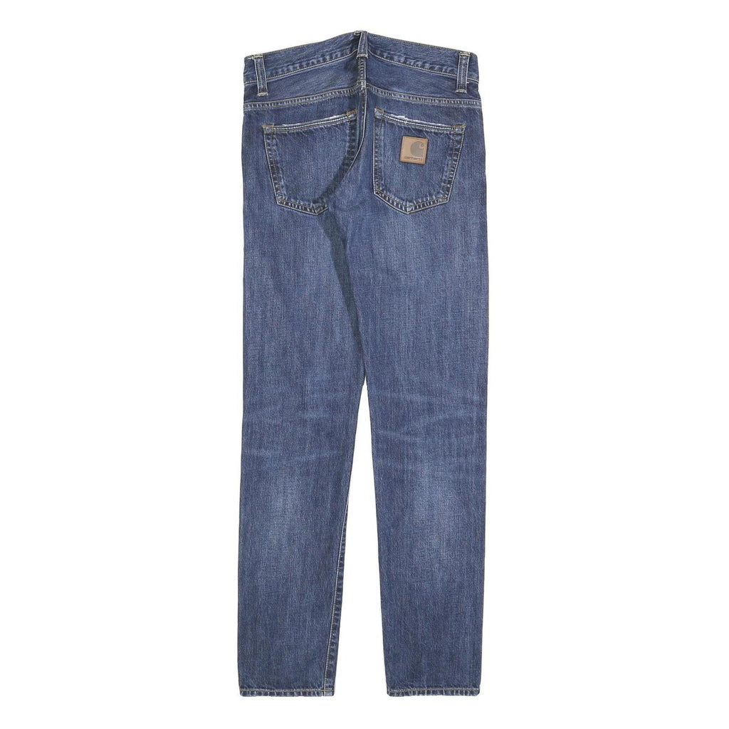 CARHARTT Mens Jeans Blue Slim Straight Denim Medium W27 L32 Classic Cotton