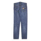 CARHARTT Mens Jeans Blue Slim Straight Denim Medium W27 L32 Classic Cotton