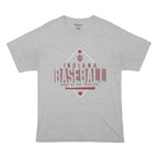 CHAMPION Mens Grey Indiana Baseball T-Shirt M Short Sleeve Crew Neck Cotton