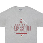 CHAMPION Mens Grey Indiana Baseball T-Shirt M Short Sleeve Crew Neck Cotton