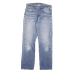 LEVI'S Mens Regular Fit Blue Denim Jeans W30 L30 Button Closure Classic Straight