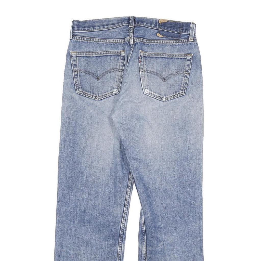 LEVI'S Mens Regular Fit Blue Denim Jeans W30 L30 Button Closure Classic Straight