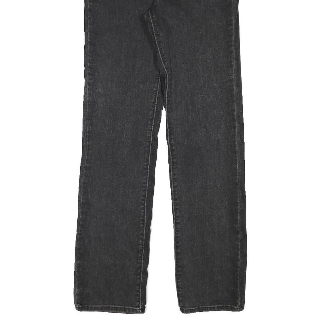 LEVI'S Womens Black Regular Straight Denim Jeans W25 L29 Classic Cotton Blend