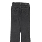 LEVI'S Womens Black Regular Straight Denim Jeans W25 L29 Classic Cotton Blend