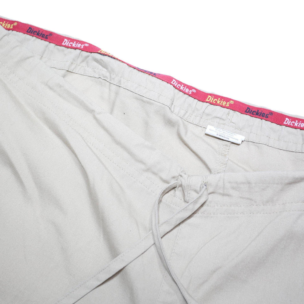 DICKIES Womens Cotton Blend Beige Loose Drawstring Trousers W40 L30 Casual