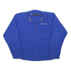 BERGHAUS Womens Blue Plain Pullover Crew Neck Basic Knit S Outdoor Fleece Jumper