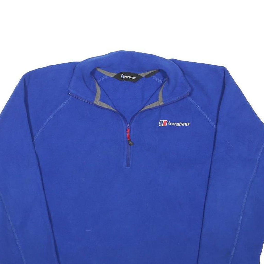 BERGHAUS Womens Blue Plain Pullover Crew Neck Basic Knit S Outdoor Fleece Jumper