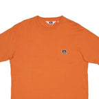 BEN DAVIS Mens Orange Pocket T-Shirt XL Short Sleeve Crew Neck Cotton