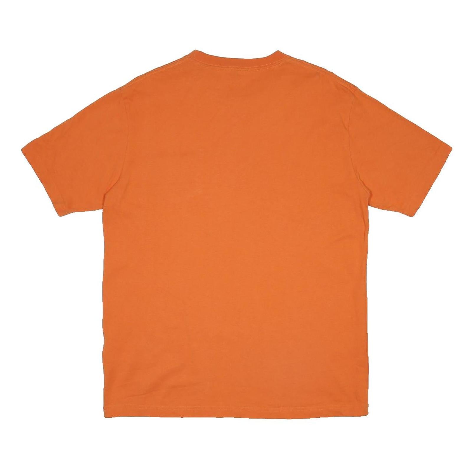 BEN DAVIS Mens Orange Pocket T-Shirt XL Short Sleeve Crew Neck Cotton