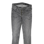 ALL SAINTS Womens Grey Regular Skinny Denim Light W28 L28 Zip Jeans