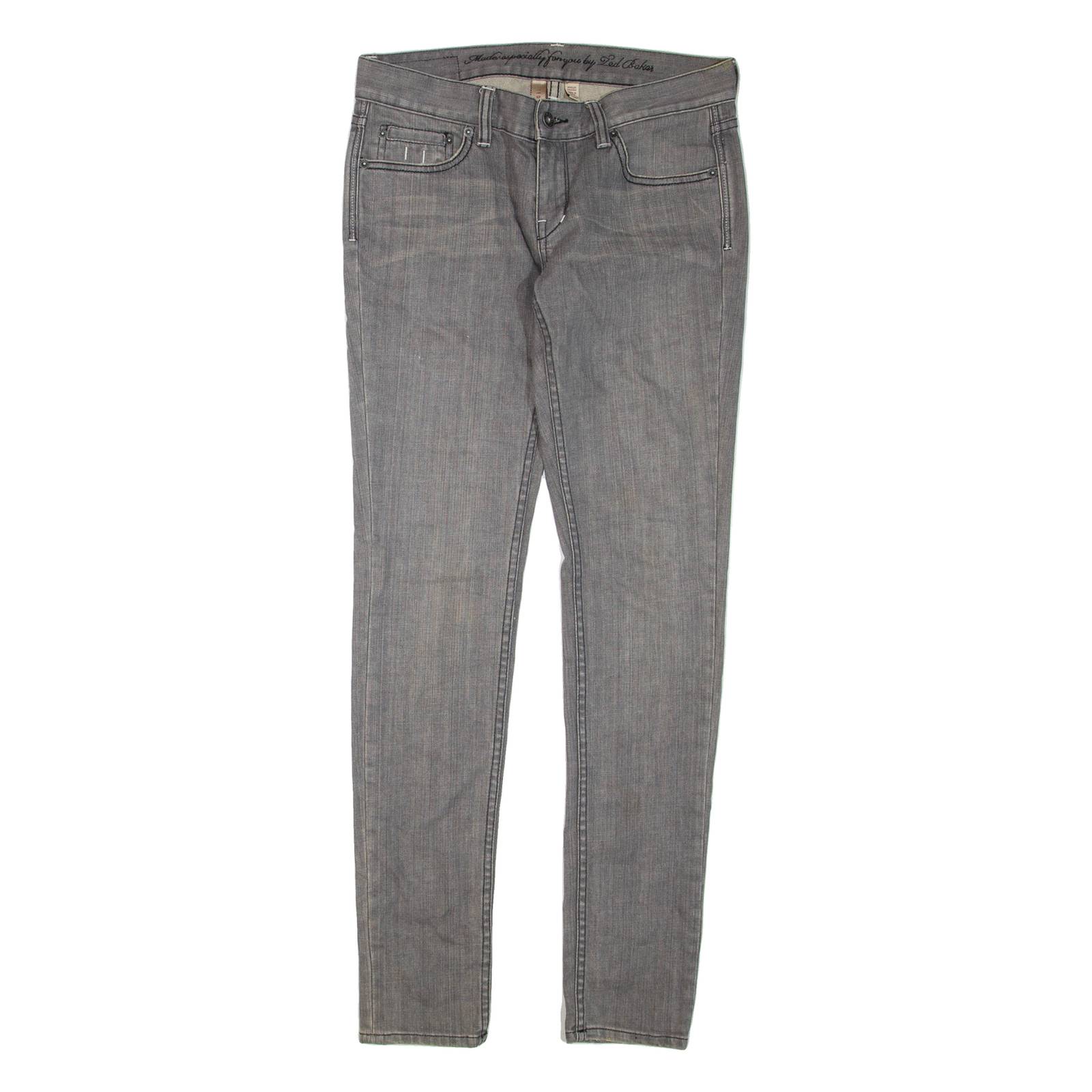 TED BAKER Womens Jeans Grey Regular Skinny W30 L33
