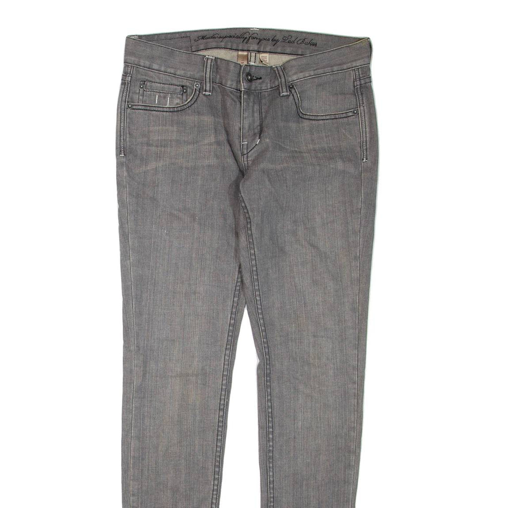 TED BAKER Womens Jeans Grey Regular Skinny W30 L33