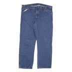 DICKIES Mens Blue Regular Fit Straight Leg Denim Jeans W40 L30 Durable Cotton