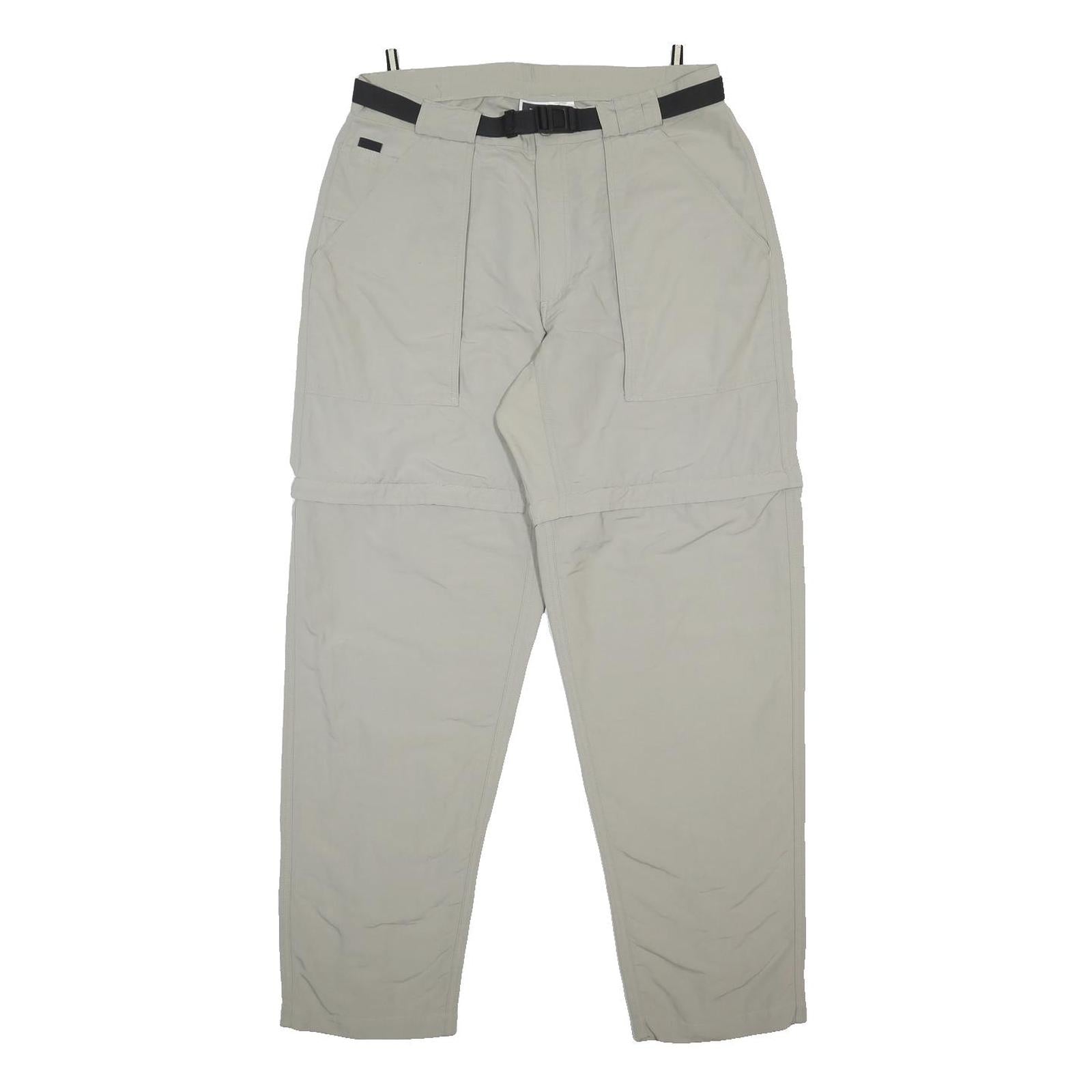 THE NORTH FACE Mens Nylon Beige Relaxed Straight Trousers W32 L31 Outdoor Casual
